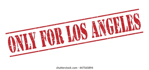 only for los angeles vector stamp on white background