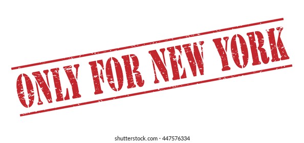 only for new york vector stamp on white background
