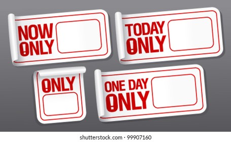 Only now stickers with empty place for price.