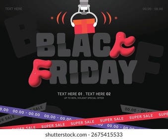 ¡Sólo una vez al año! Plantilla del Black Friday