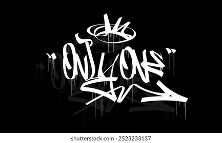 ONLY ONE graffiti tag style design