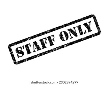 Only staff icon, danger zone symbol, safety entry person sign vector illustration .
