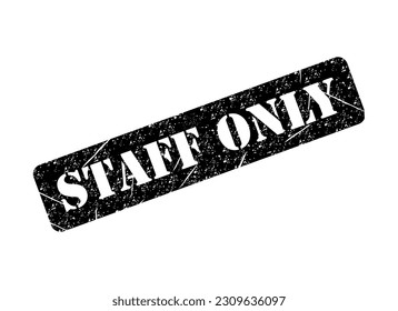 Only staff icon, danger zone symbol, safety entry person sign vector illustration .