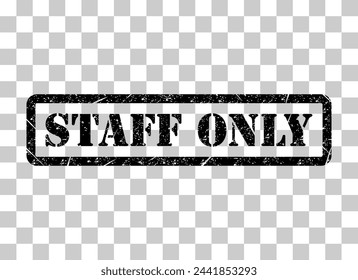 Only staff icon, danger zone symbol, safety entry person sign vector illustration .