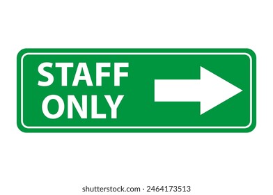 Only staff icon, danger zone symbol, safety entry person sign vector illustration .