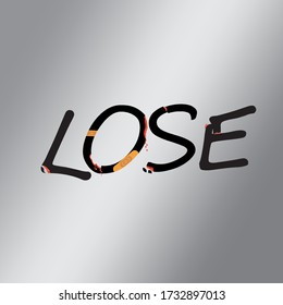 only a text that says lose
