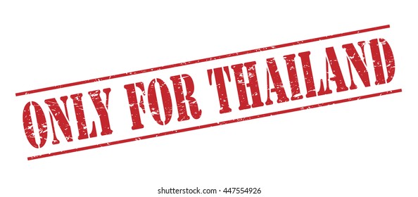 only for thailand vector stamp on white background