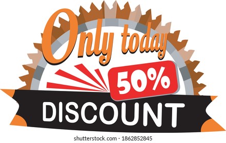 sólo hoy se puede usar un 50% de descuento para vender productos rápidamente en cuestión de horas