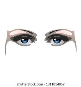 only two eyes vector