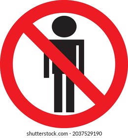 Only for women (Do not for men). Vector illustration with white background.