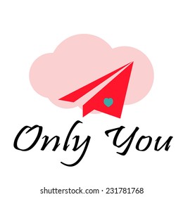 only you Love illustration over color background