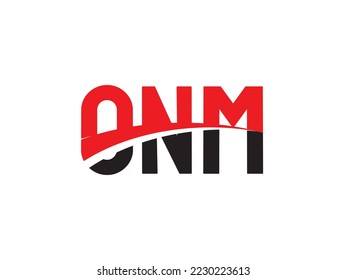 ONM Letter Initial Logo Design Vector Illustration