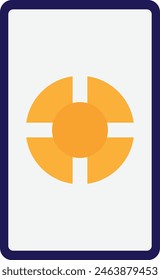 Onnline Betting Gambling Icon Vector Flat Illustration