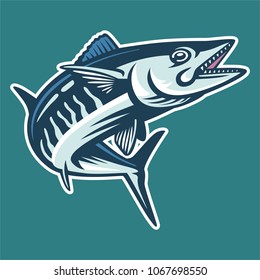 Ono Pelagic Fish With Vector Style