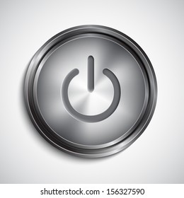 On/off button. EPS10 vector