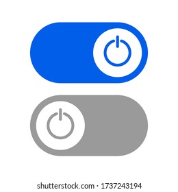 On/Off Button Icon Vector Design Illustration. on white background