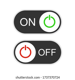 On/Off Button Icon Vector Design Illustration. on white background