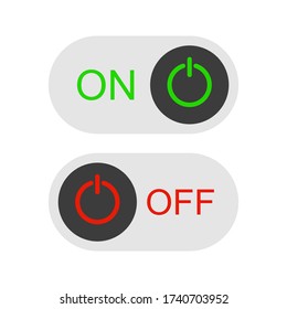 On/Off Button Icon Vector Design Illustration. on white background