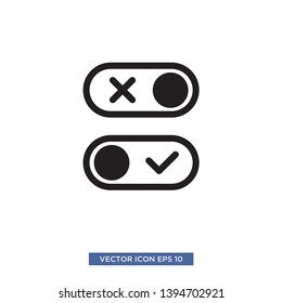 on\off button icon vector illustration