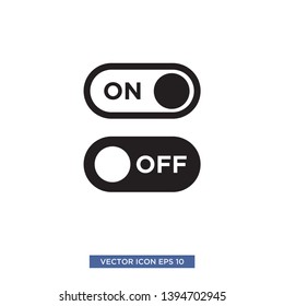 on\off button icon vector illustration