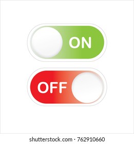 On/Off mobile/web ui switch in vector