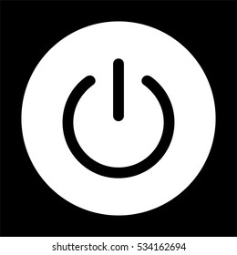 On/Off switch  - black vector icon