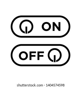 Onoff Switch Button Icon Vector Vector Stock Vector (Royalty Free ...