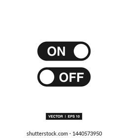 On Off Icon Switch Button Vector Stock Vector (Royalty Free) 1696495648