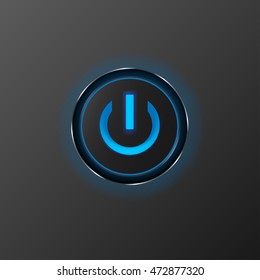 on/off switch icon background. vector