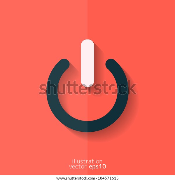 Onoff Switch Icon Power Symbol Flat Stock Vector (Royalty Free ...
