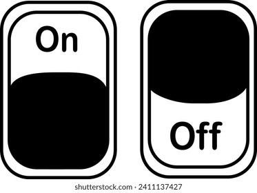 OnOff switch Icon . Replaceable vector design.