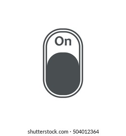 On/Off Switch Icon Vector flat design style