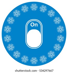 On/Off Switch Icon Vector flat design style