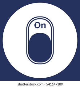 On/Off Switch Icon Vector flat design style