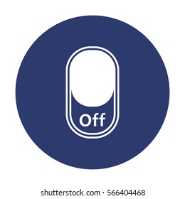 On/Off Switch Icon Vector flat design style