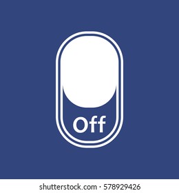 On/Off Switch Icon Vector flat design style