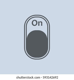 On/Off Switch Icon Vector flat design style
