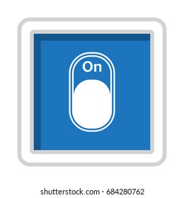 On/Off Switch Icon Vector flat design style