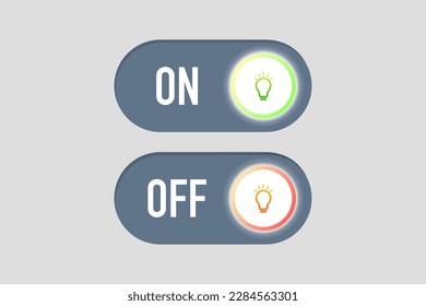 On-off switch icon, vector illustration.