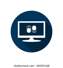 On/Off switch  icon, vector illustration. Modern design. Flat design style