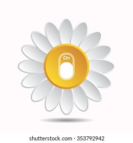 On/Off switch  icon, vector illustration. Modern design. Flat design style