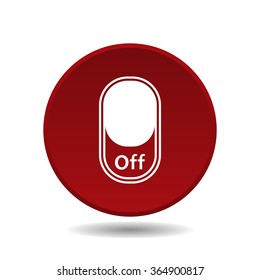 On/Off switch  icon, vector illustration. Modern design. Flat design style