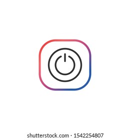 On-Off Switch  - Line Vector Icon