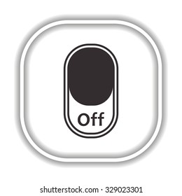 On/Off switch -  Modern design flat style icon