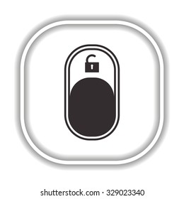 On/Off switch -  Modern design flat style icon