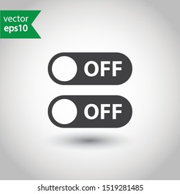 On/Off switch symbol. On off vector icon. Switch button sign. 