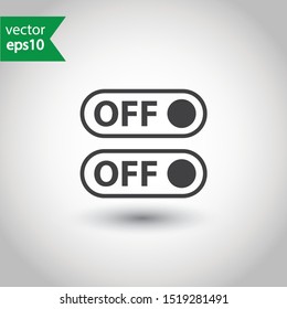 On/Off switch symbol. On off vector icon. Switch button sign. 