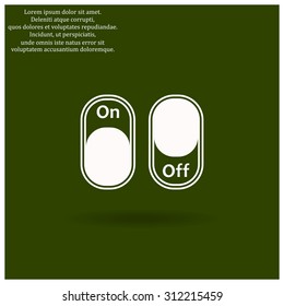 On/Off switch - vector design icon