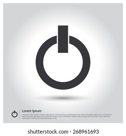 On/Off switch - vector icon