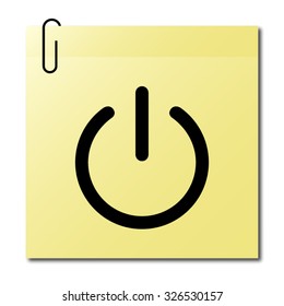 On/Off switch  - vector icon
